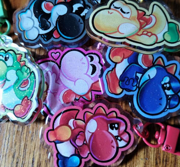 Yoshi Keyrings